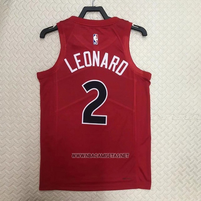 Camiseta Toronto Raptors Kawhi Leonard NO 2 Icon 2022-23 Rojo